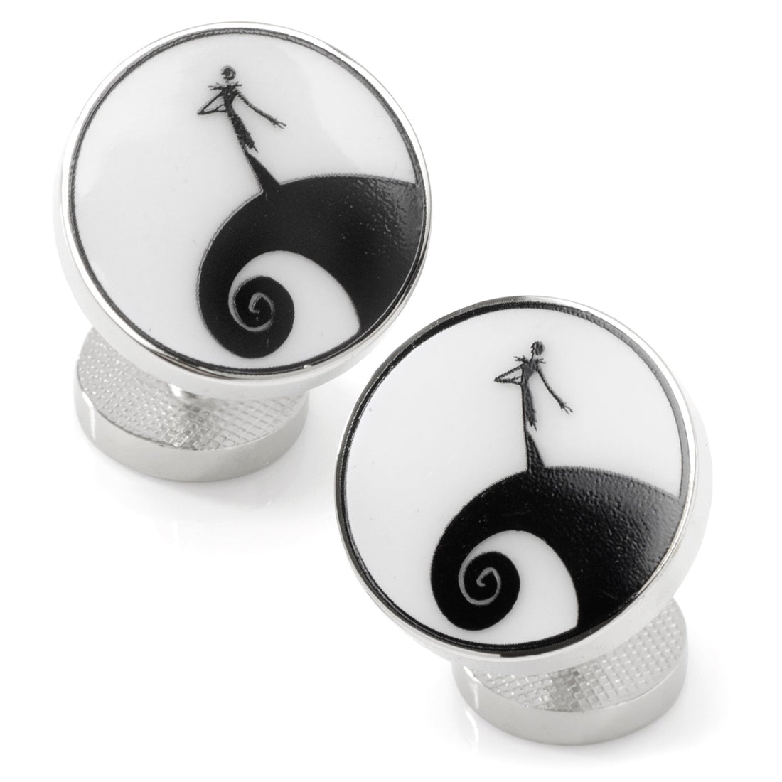 Nightmare Before Christmas Jack Skellington Spiral Hill Cufflinks - Image 2