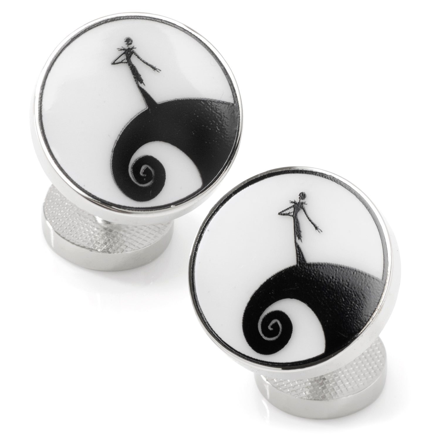 Nightmare Before Christmas Jack Skellington Spiral Hill Cufflinks - Image 2