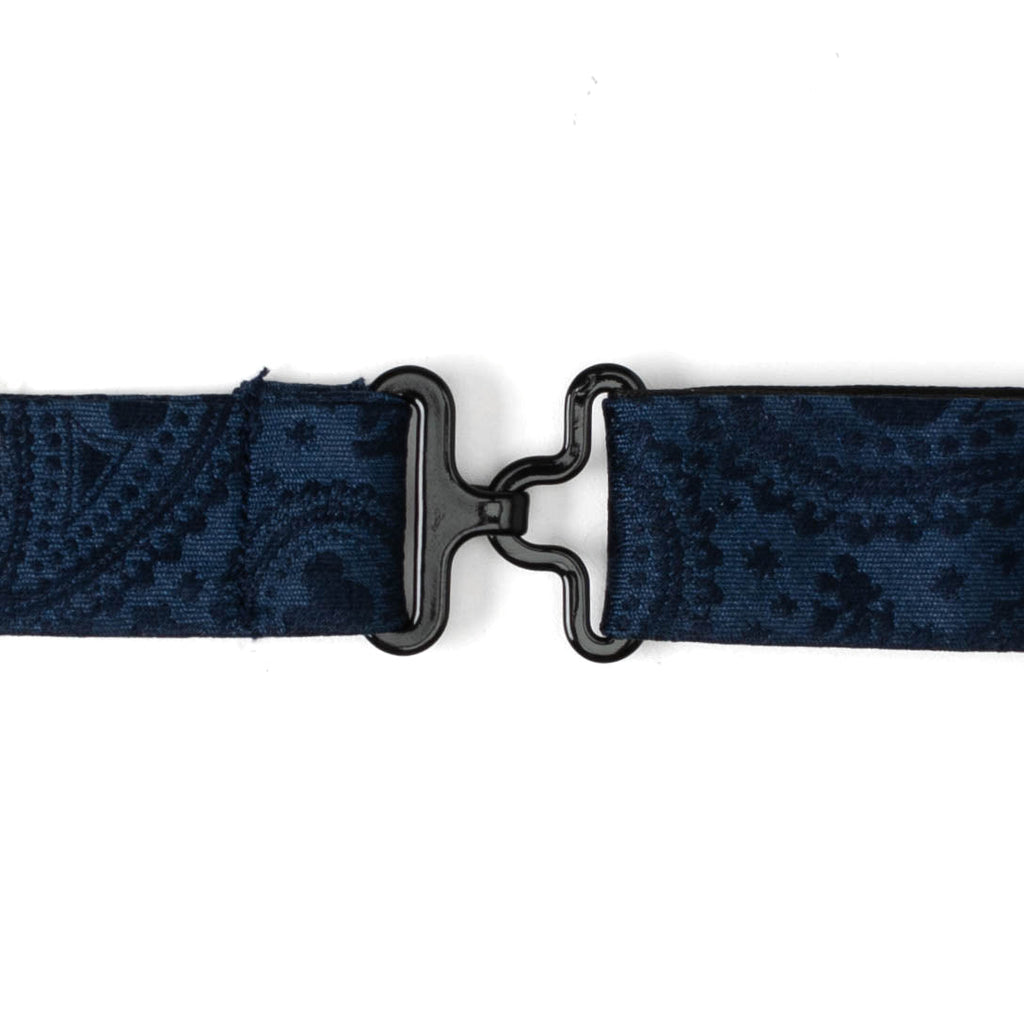 Disney Mickey Mouse Navy Paisley Silk Bow Tie - Image 4