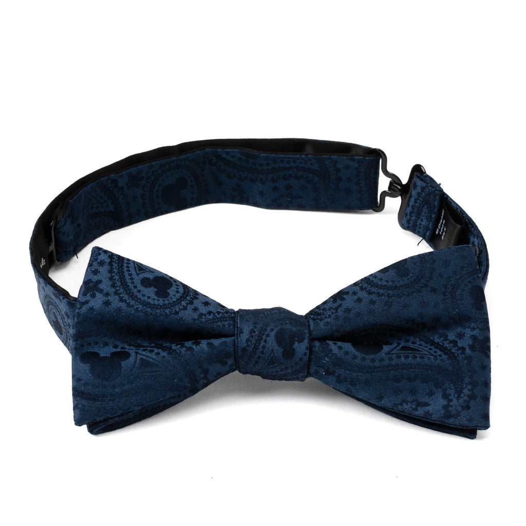 Disney Mickey Mouse Navy Paisley Silk Bow Tie - Image 5