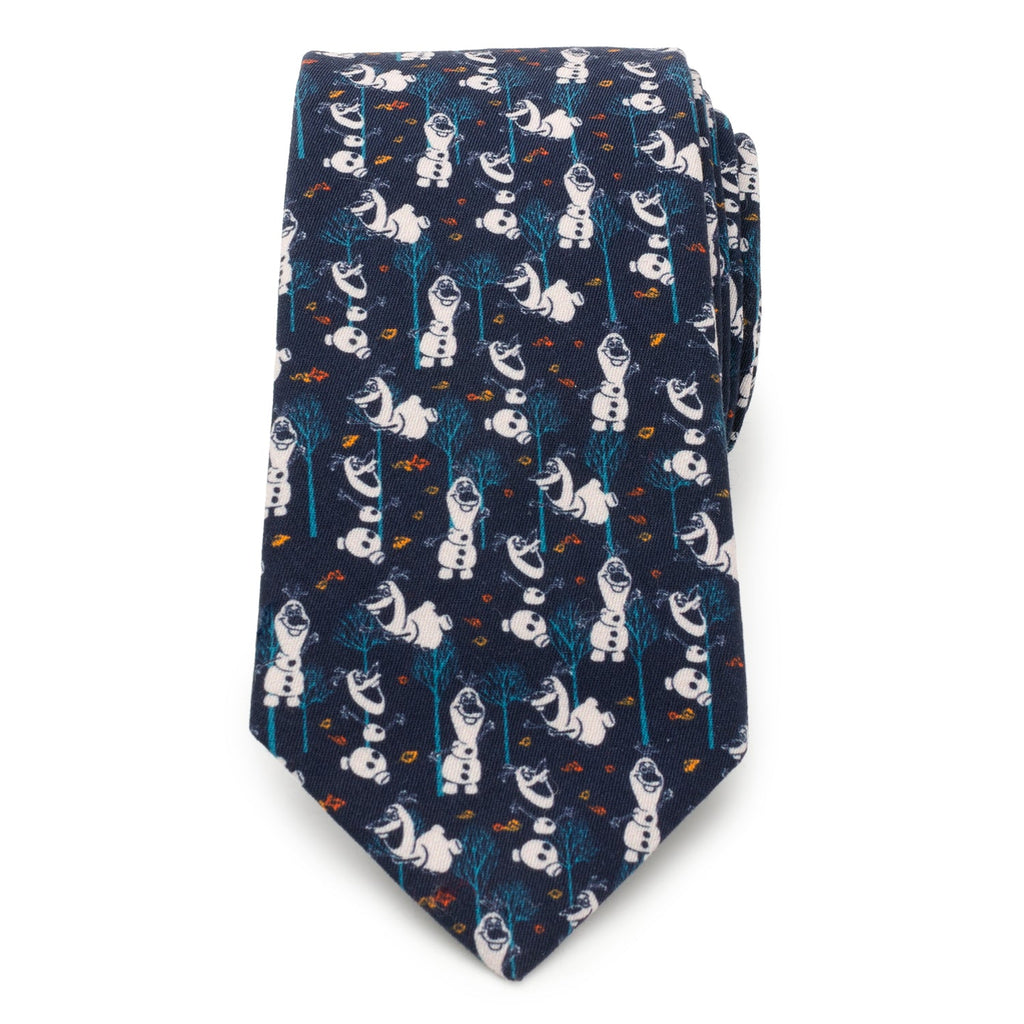 Disney Frozen Olaf Navy Blue Cotton Patterned Necktie - Image 3