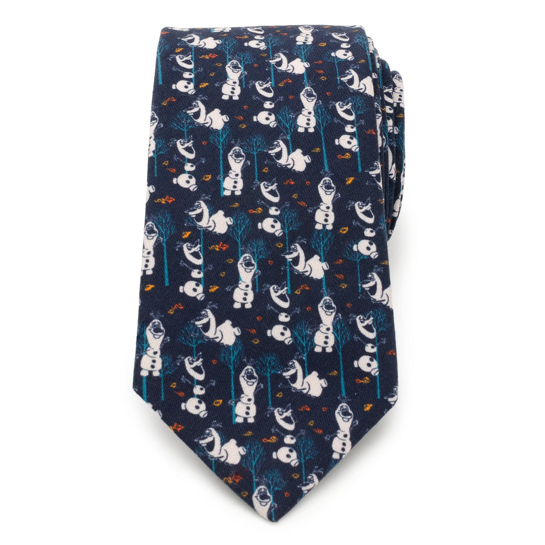 Disney Frozen Olaf Navy Blue Cotton Patterned Necktie - Image 3