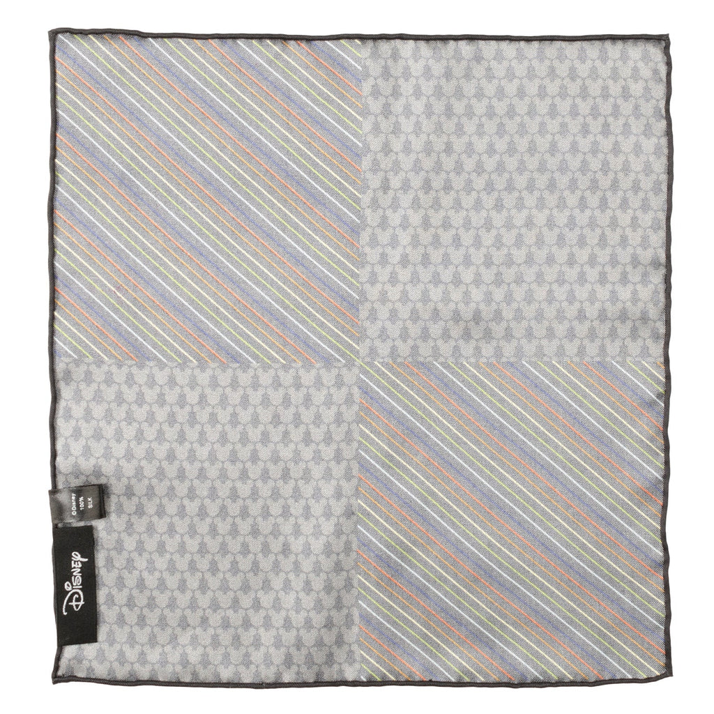 Disney Mickey Mouse Silk Pocket Square in Black and Rainbow - Image 4