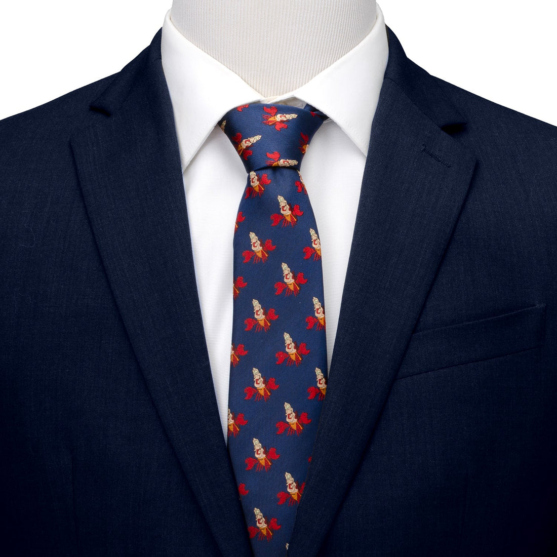 Disney The Little Mermaid Sebastian Hidden Message Blue Necktie - Image 3