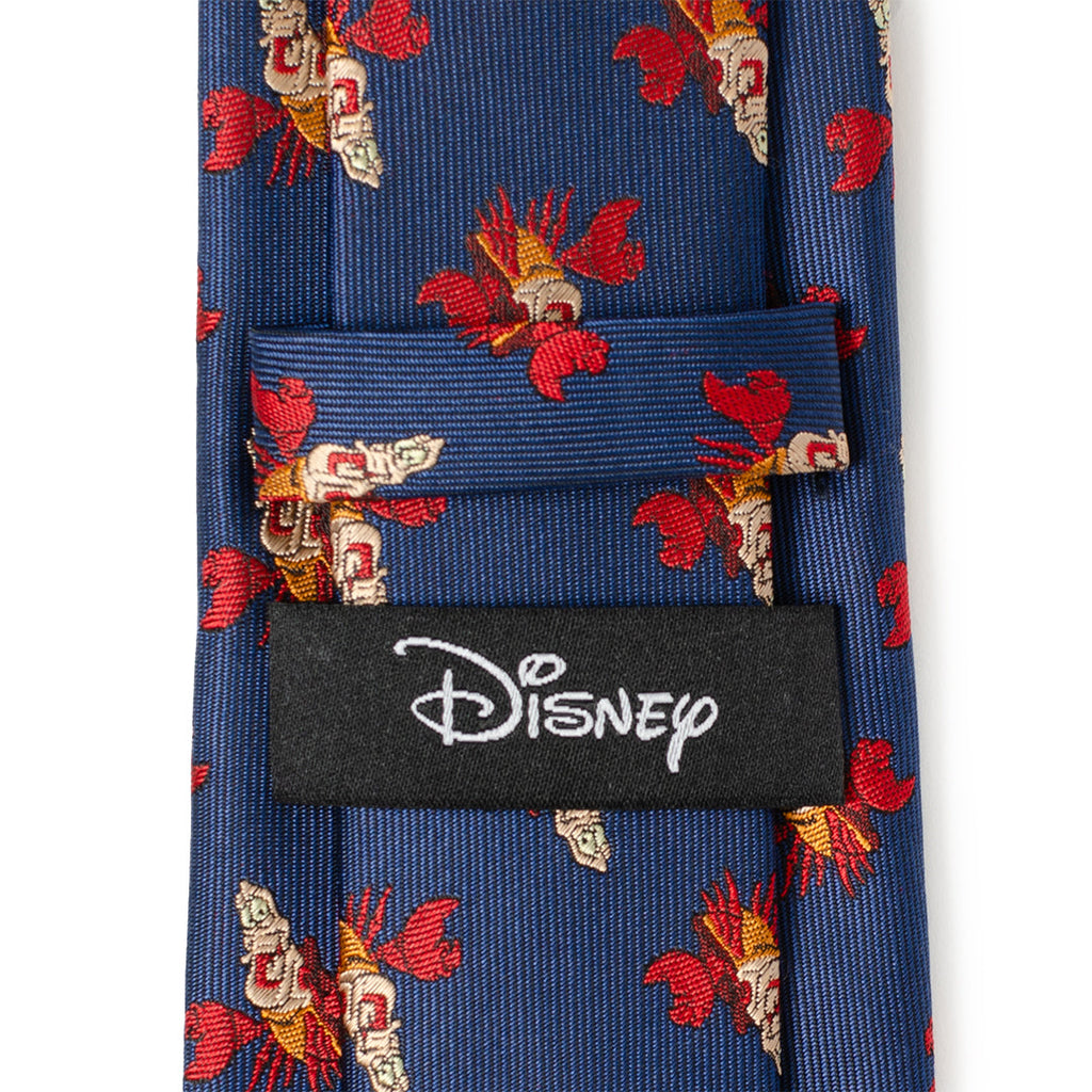 Disney The Little Mermaid Sebastian Hidden Message Blue Necktie - Image 7