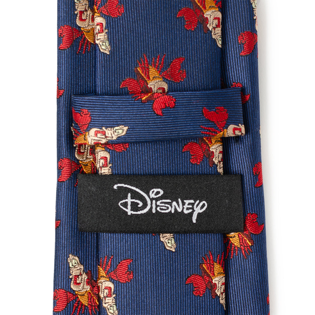Disney The Little Mermaid Sebastian Hidden Message Blue Necktie - Image 7