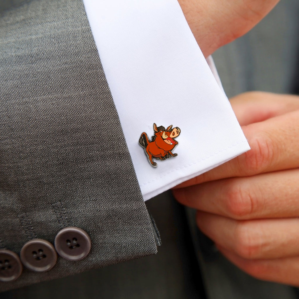Disney The Lion King Timon and Pumbaa Character Cufflinks - Image 2