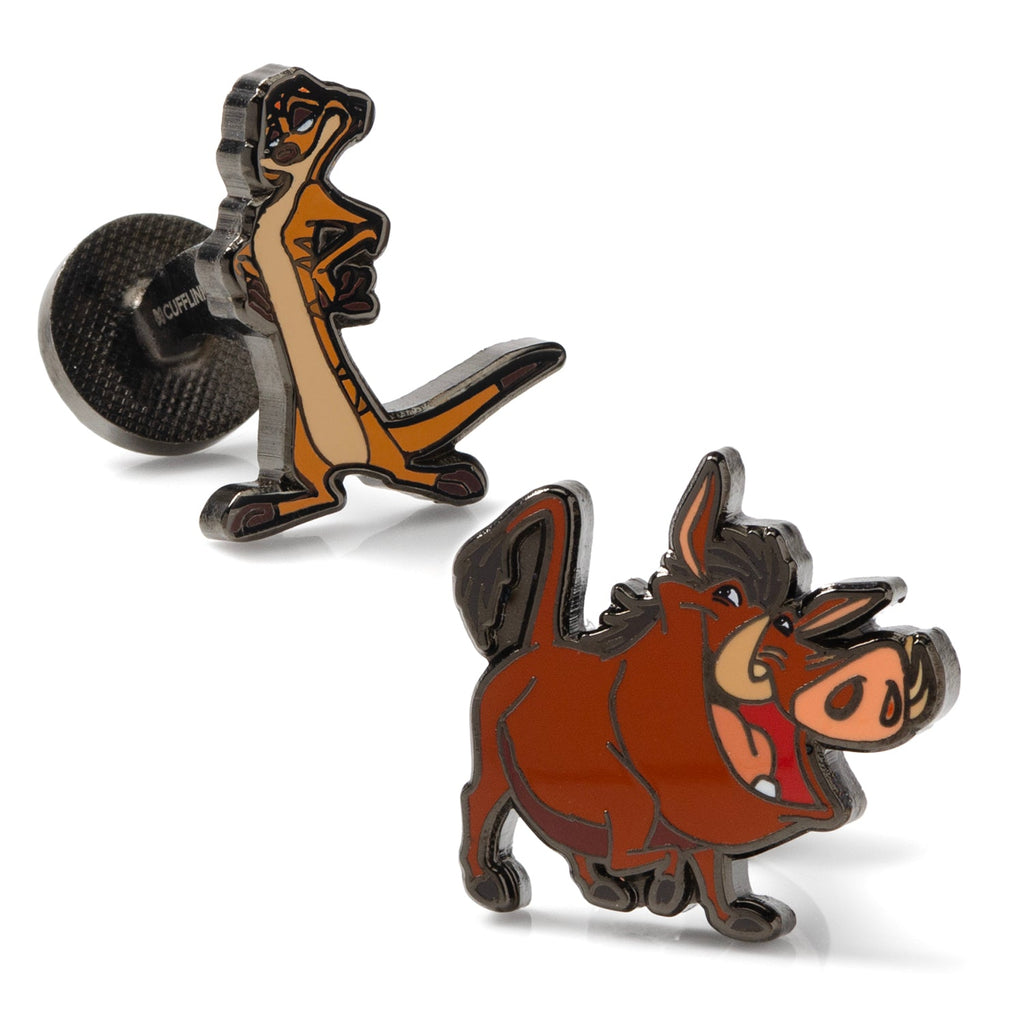 Disney The Lion King Timon and Pumbaa novelty cufflinks for men