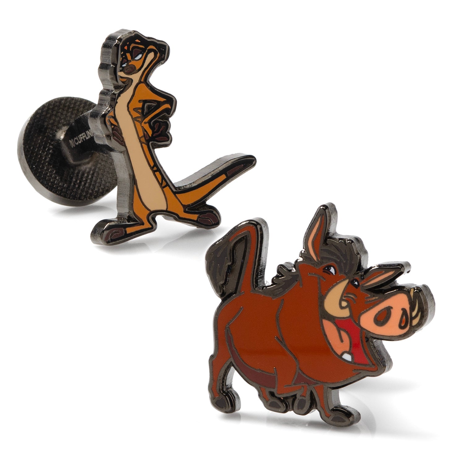 Disney The Lion King Timon and Pumbaa novelty cufflinks for men