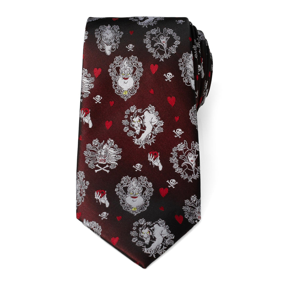Disney Villains Happily Never After Black Print Silk Blend Tie - Image 4