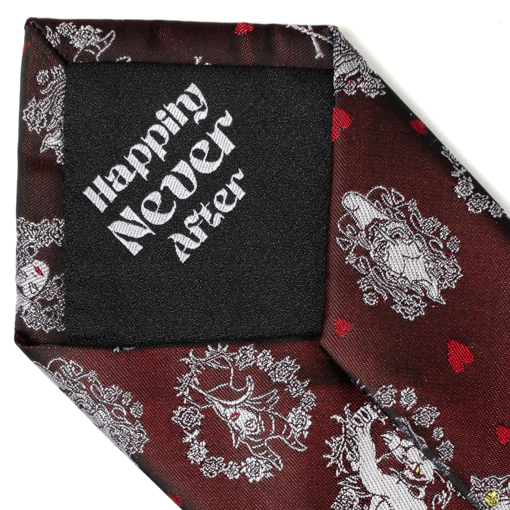 Disney Villains Happily Never After Black Print Silk Blend Tie - Image 6