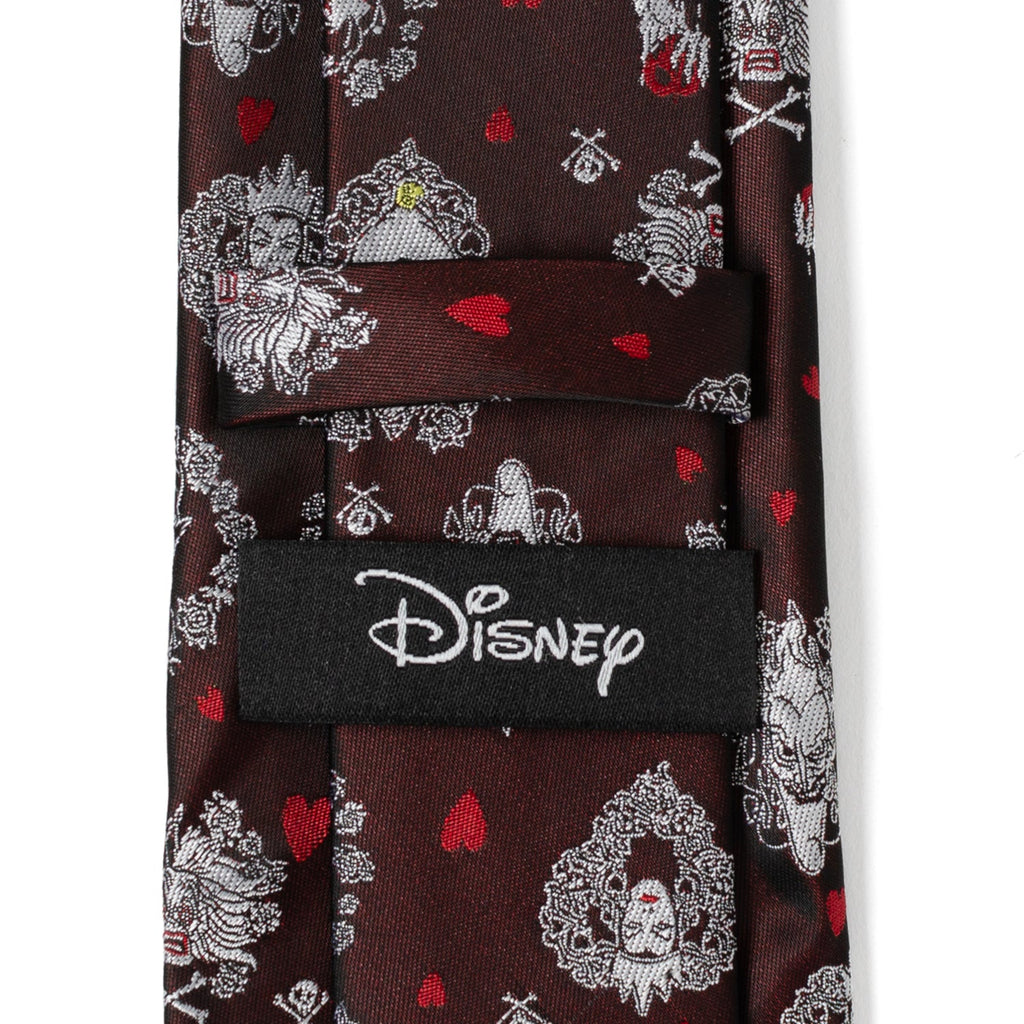 Disney Villains Happily Never After Black Print Silk Blend Tie - Image 7