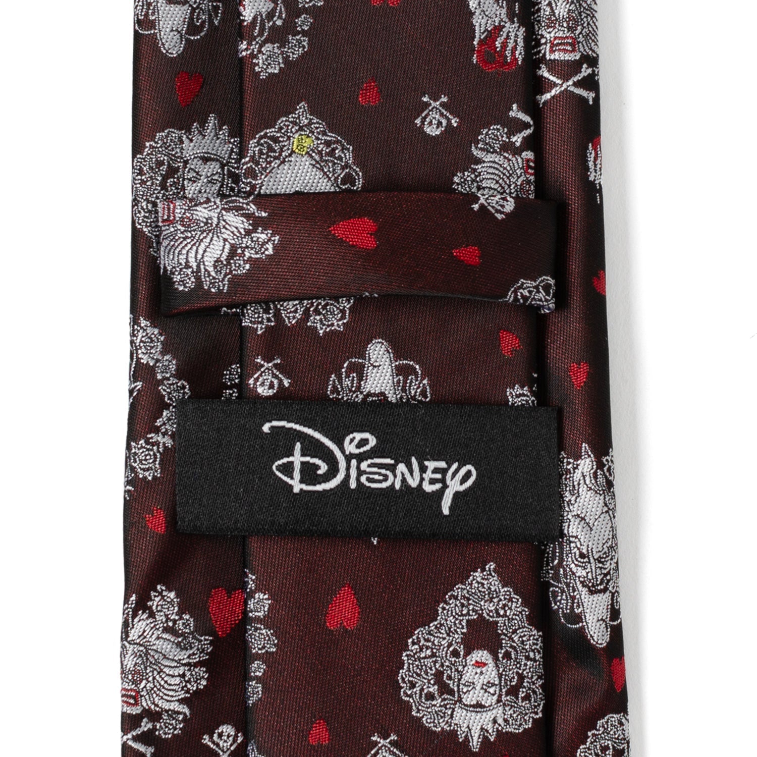 Disney Villains Happily Never After Black Print Silk Blend Tie - Image 7