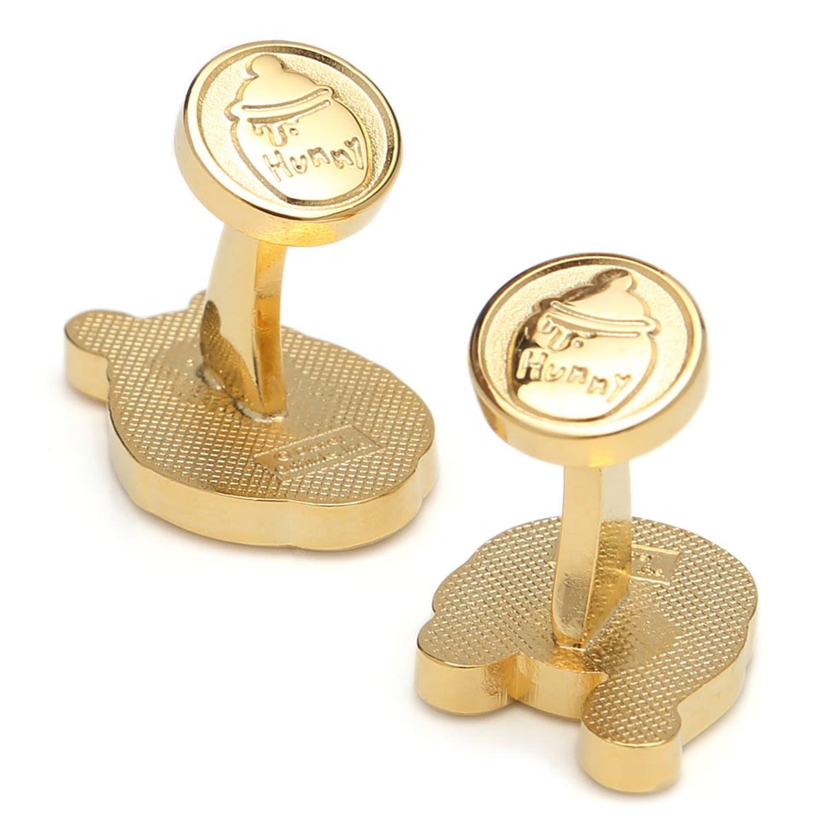 Winnie the Pooh Front and Back Cufflinks Gold Plated Jewelry - Image 2