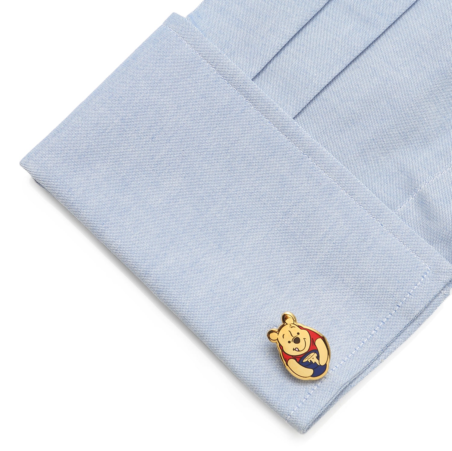 Winnie the Pooh Front and Back Cufflinks Gold Plated Jewelry - Image 3
