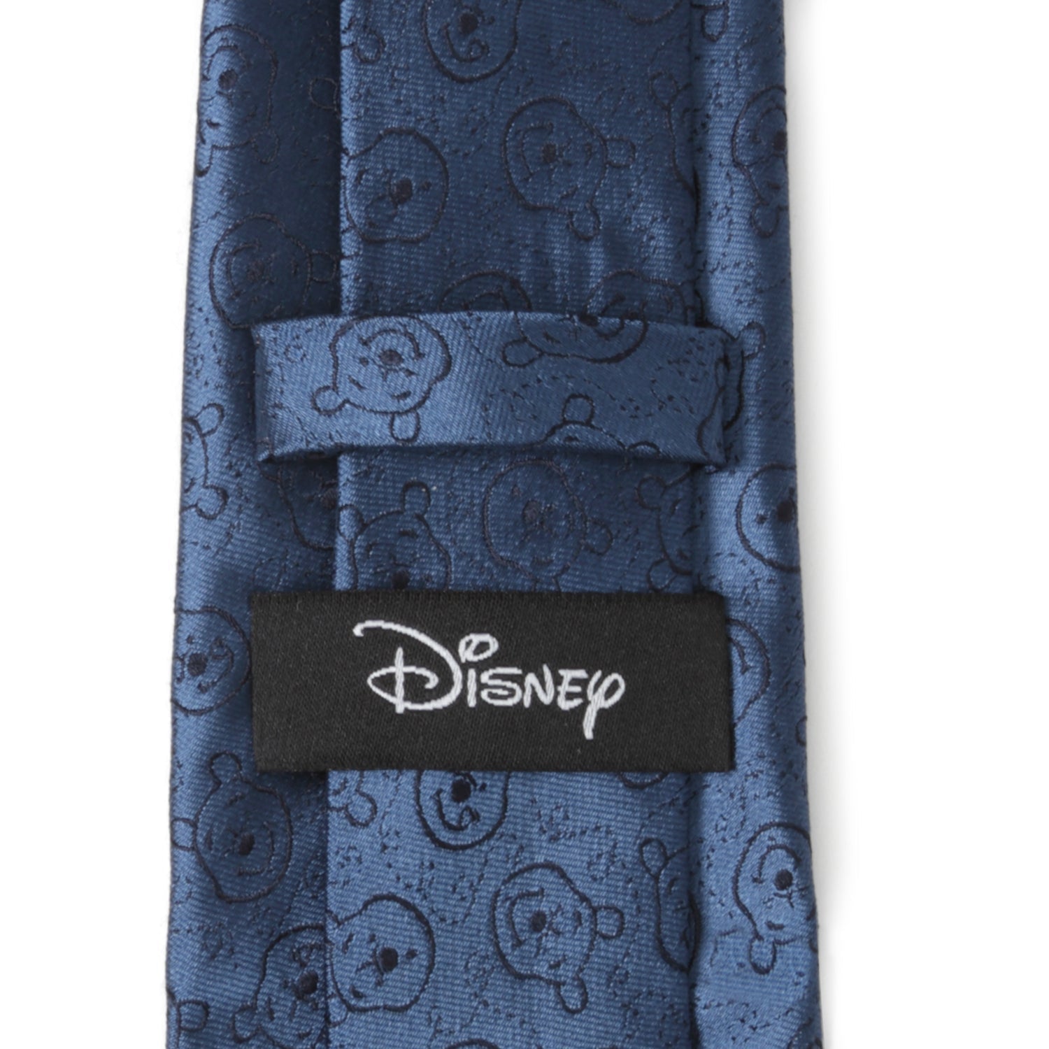 Winnie the Pooh Blue Tonal Character Print Men's Necktie - Image 5