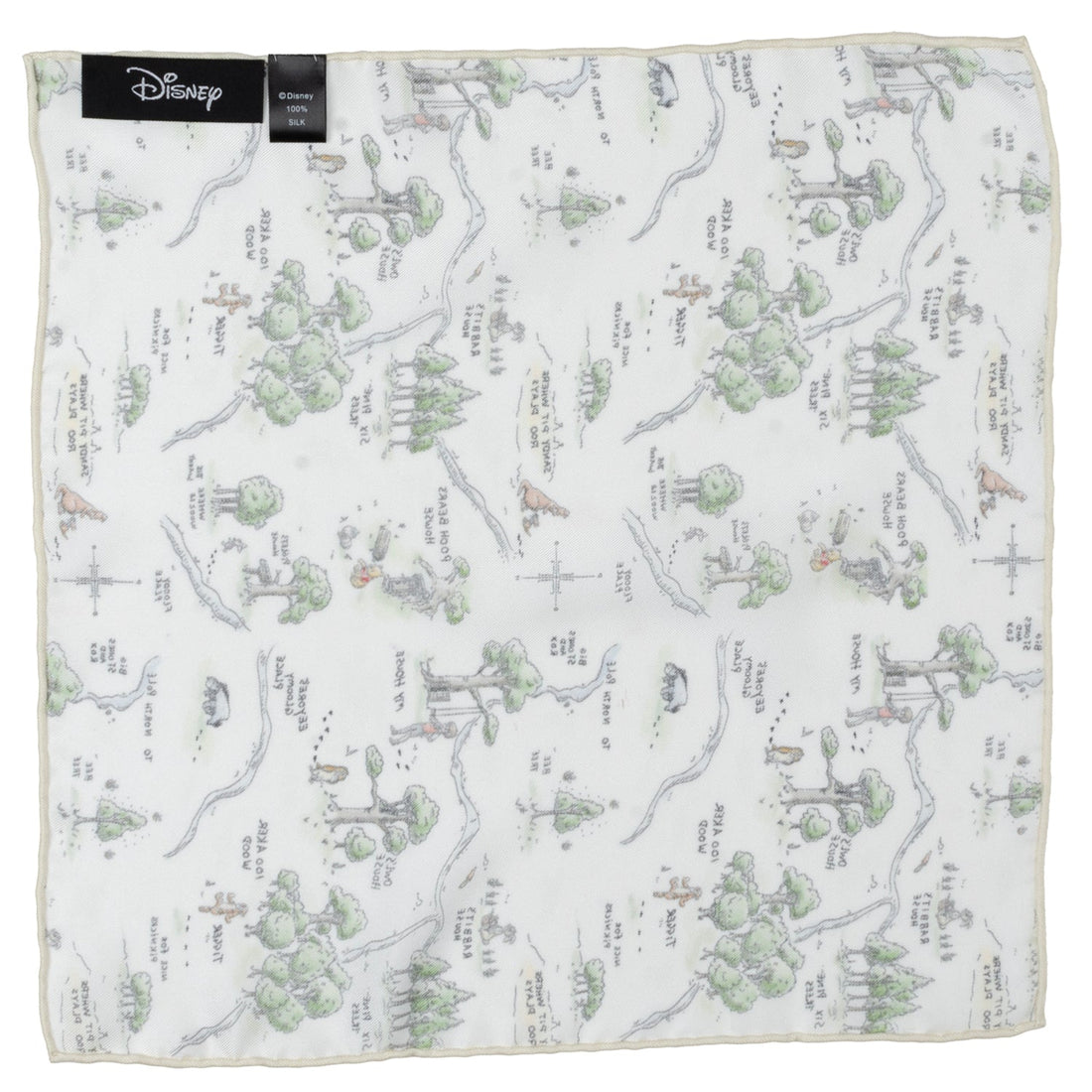 Winnie the Pooh Hundred Acre Wood Map Pocket Square - Image 3