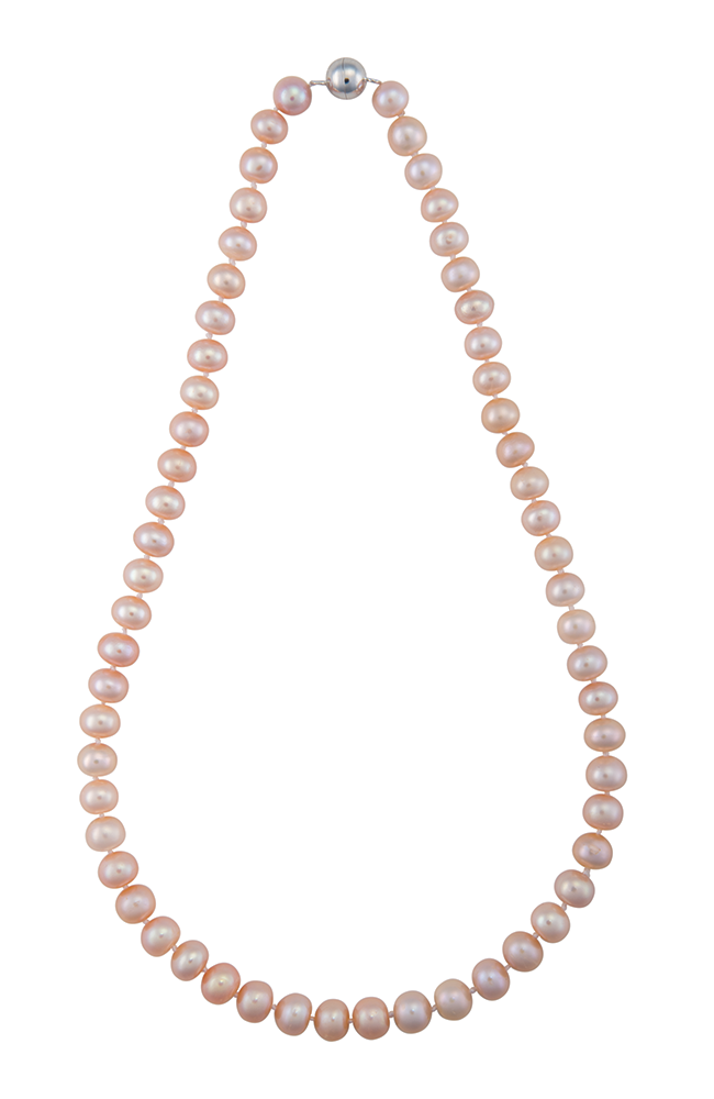 18 Inch Freshwater Cultured Pearl Strand Necklace with Clasp - Image 2