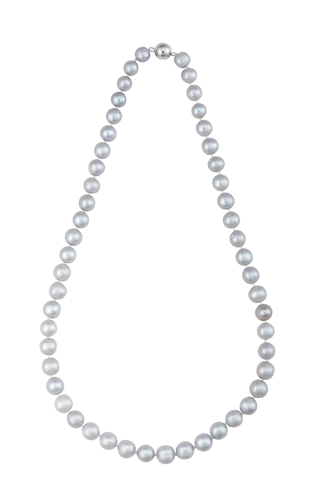 18 Inch Freshwater Cultured Pearl Strand Necklace with Clasp - Image 4