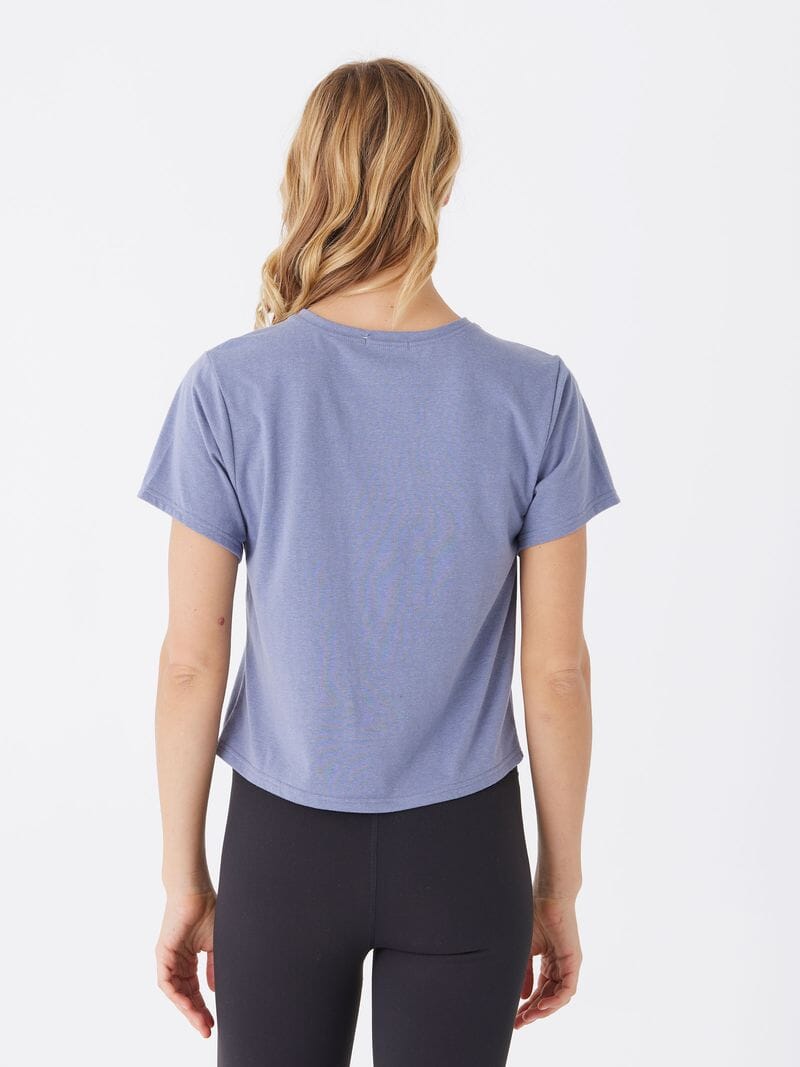Women's Core Triblend Jersey Pocket Tee in Blue
