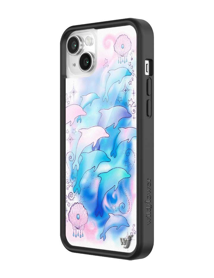 Dolphin Dreams iPhone Case Pastel Blue and Pink Mermaid Aesthetic - Image 30