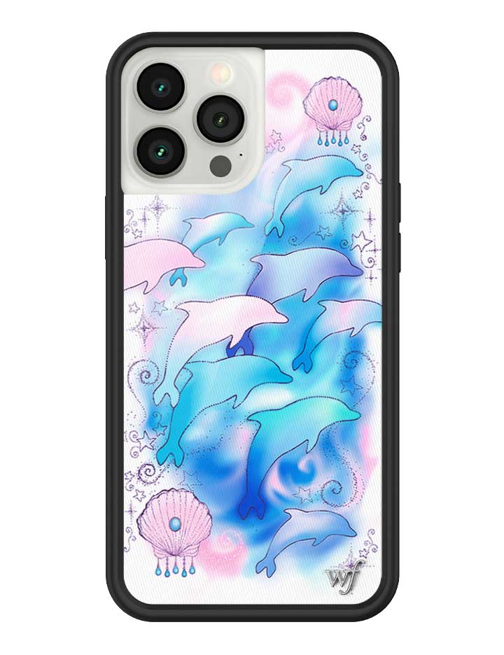 Dolphin Dreams iPhone Case Pastel Blue and Pink Mermaid Aesthetic - Image 27