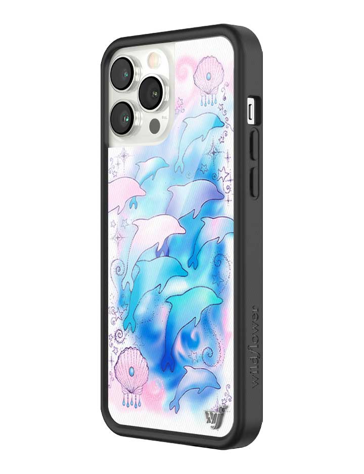Dolphin Dreams iPhone Case Pastel Blue and Pink Mermaid Aesthetic - Image 28