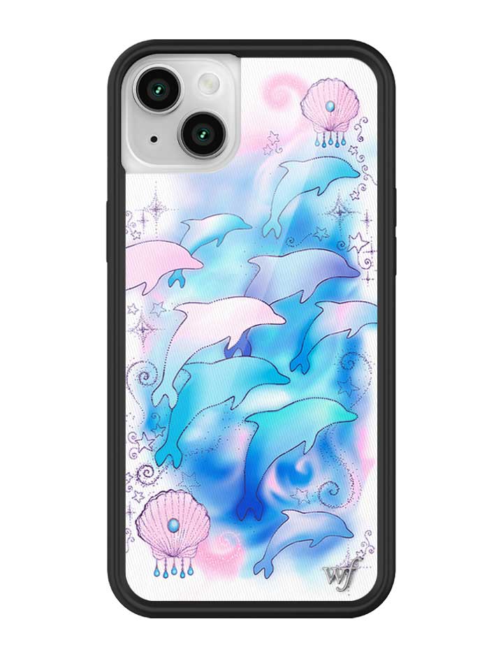 Dolphin Dreams iPhone Case Pastel Blue and Pink Mermaid Aesthetic - Image 25