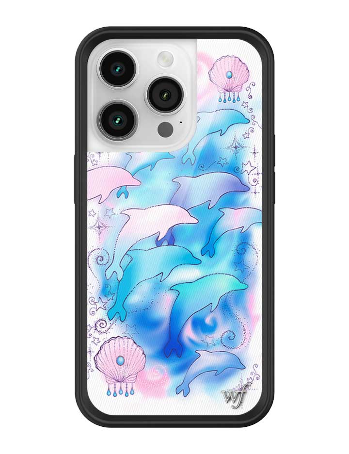 Dolphin Dreams iPhone Case Pastel Blue and Pink Mermaid Aesthetic - Image 23