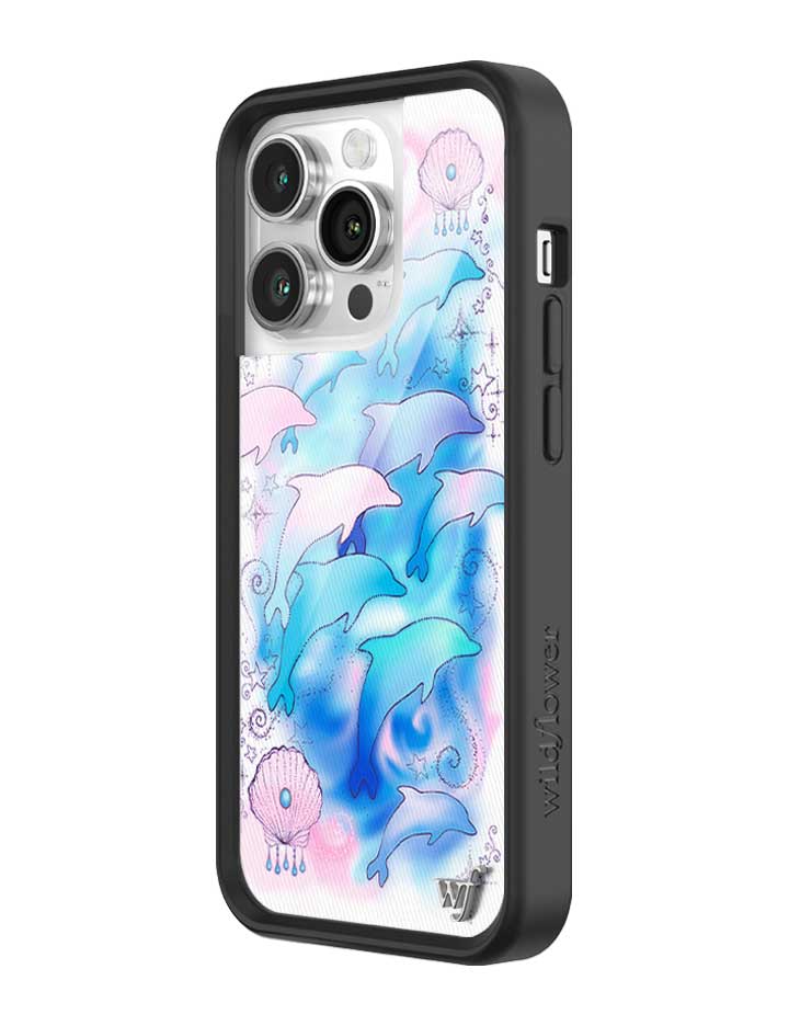 Dolphin Dreams iPhone Case Pastel Blue and Pink Mermaid Aesthetic - Image 24