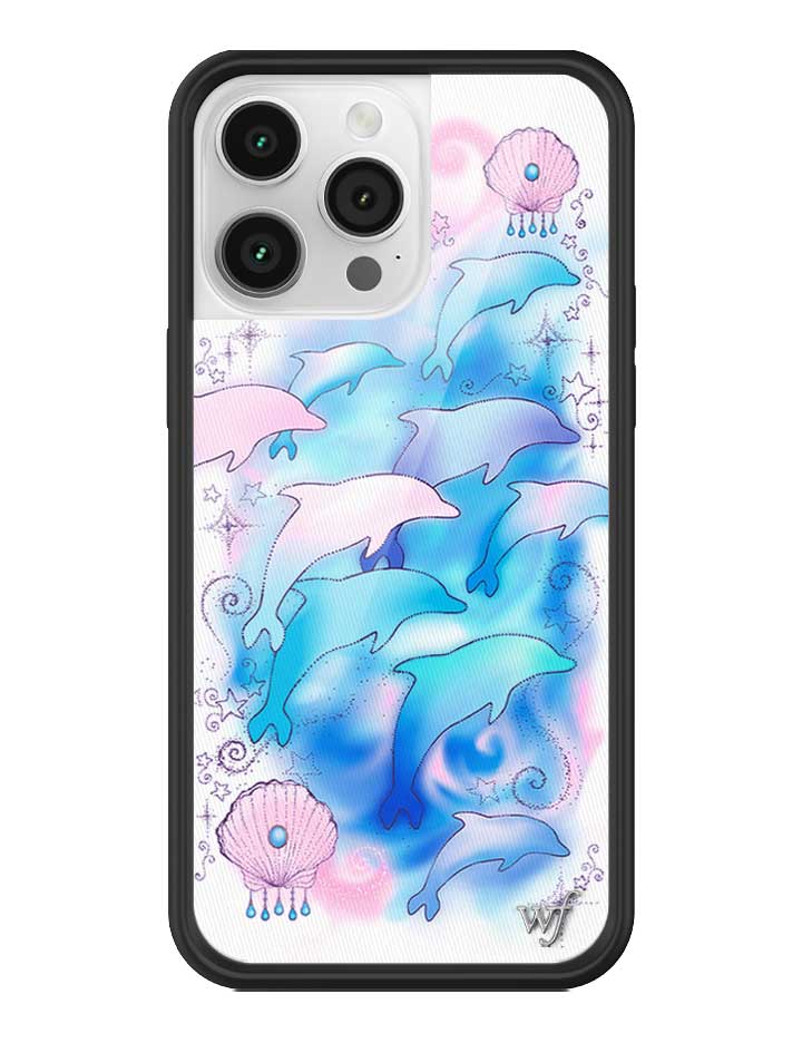 Dolphin Dreams iPhone Case Pastel Blue and Pink Mermaid Aesthetic - Image 21