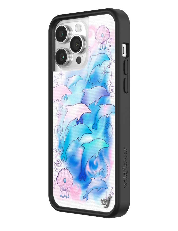 Dolphin Dreams iPhone Case Pastel Blue and Pink Mermaid Aesthetic - Image 22
