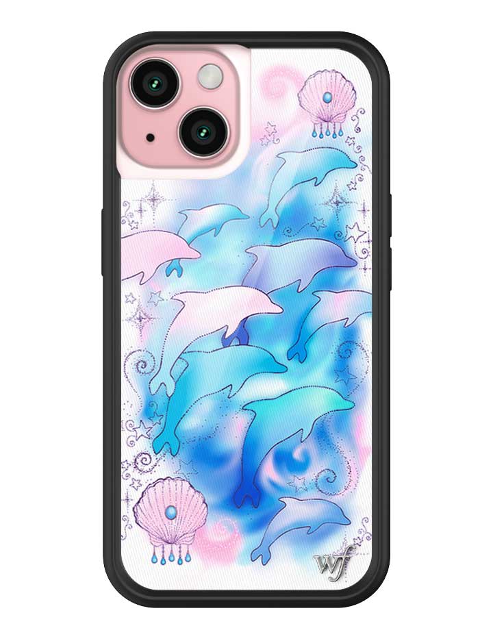 Dolphin Dreams iPhone Case Pastel Blue and Pink Mermaid Aesthetic - Image 19