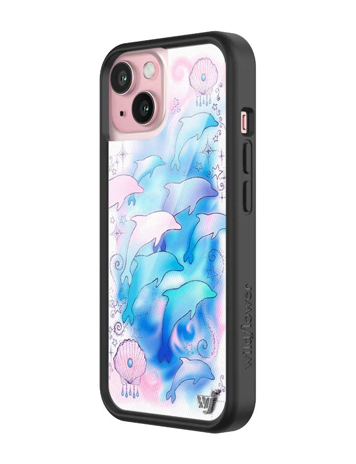 Dolphin Dreams iPhone Case Pastel Blue and Pink Mermaid Aesthetic - Image 20