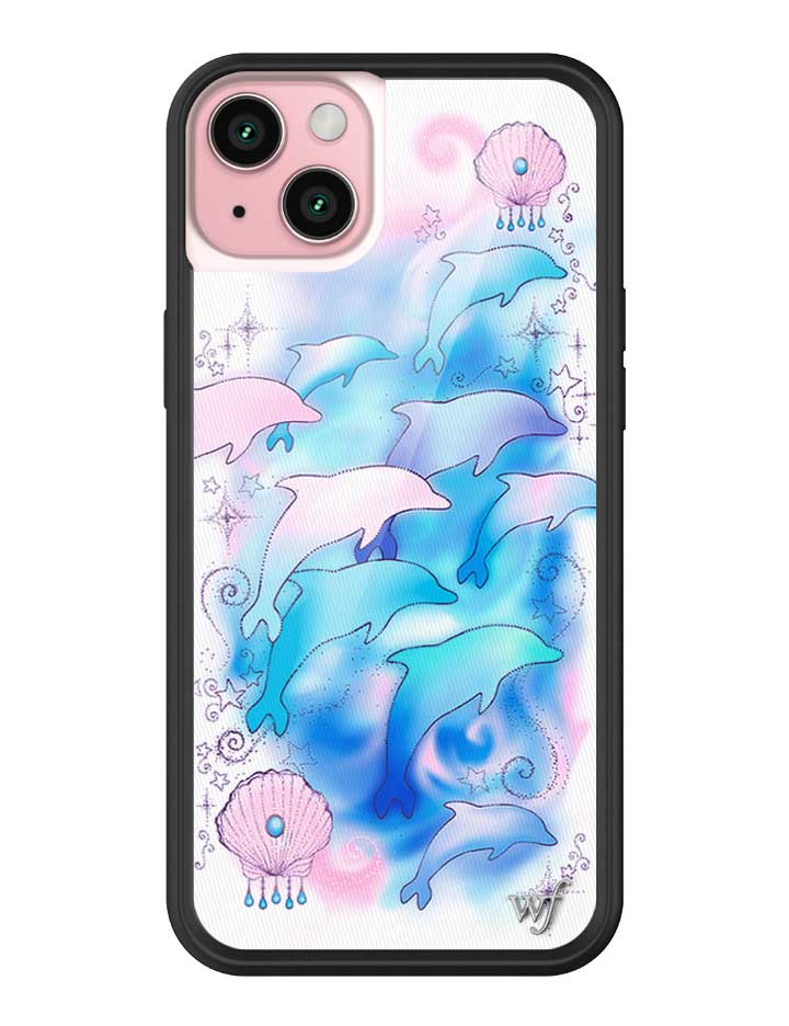 Dolphin Dreams iPhone Case Pastel Blue and Pink Mermaid Aesthetic - Image 15