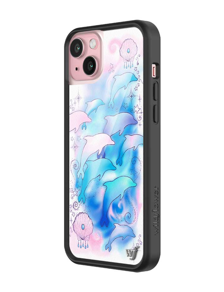 Dolphin Dreams iPhone Case Pastel Blue and Pink Mermaid Aesthetic - Image 16