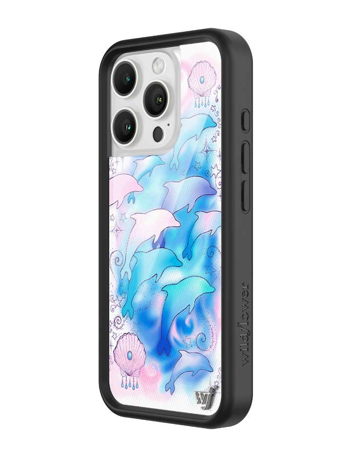 Dolphin Dreams iPhone Case Pastel Blue and Pink Mermaid Aesthetic - Image 8