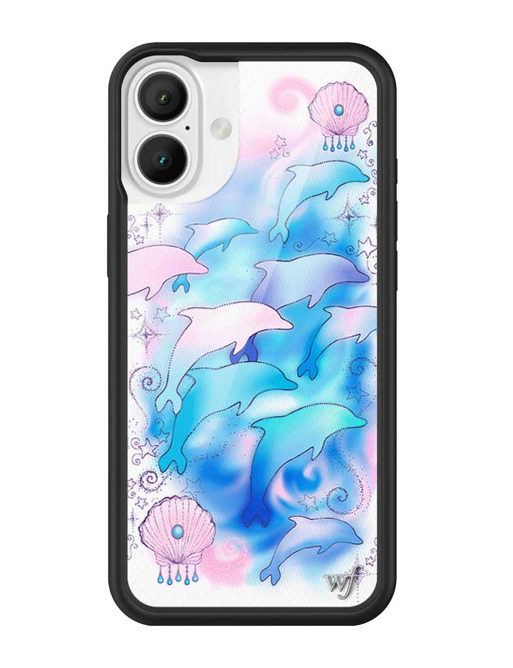 Dolphin Dreams iPhone Case Pastel Blue and Pink Mermaid Aesthetic - Image 5