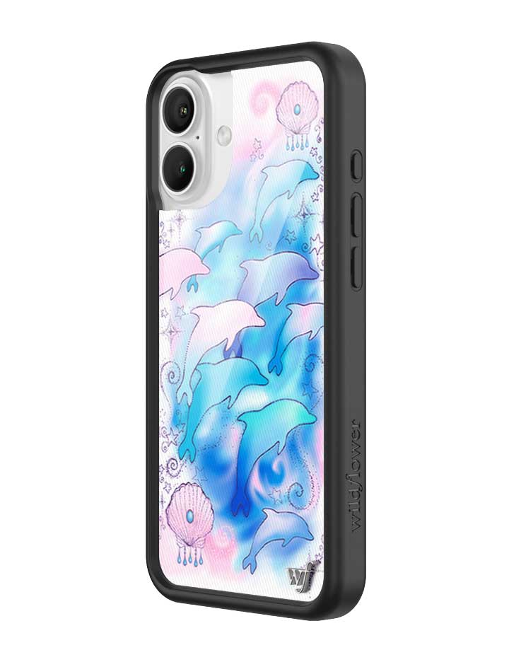 Dolphin Dreams iPhone Case Pastel Blue and Pink Mermaid Aesthetic - Image 6