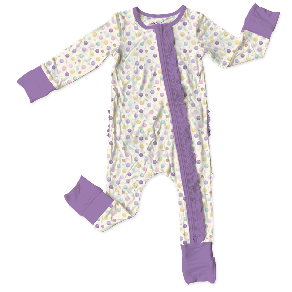Dottie Bamboo Ruffle Convertible Footie (Pre-Order)