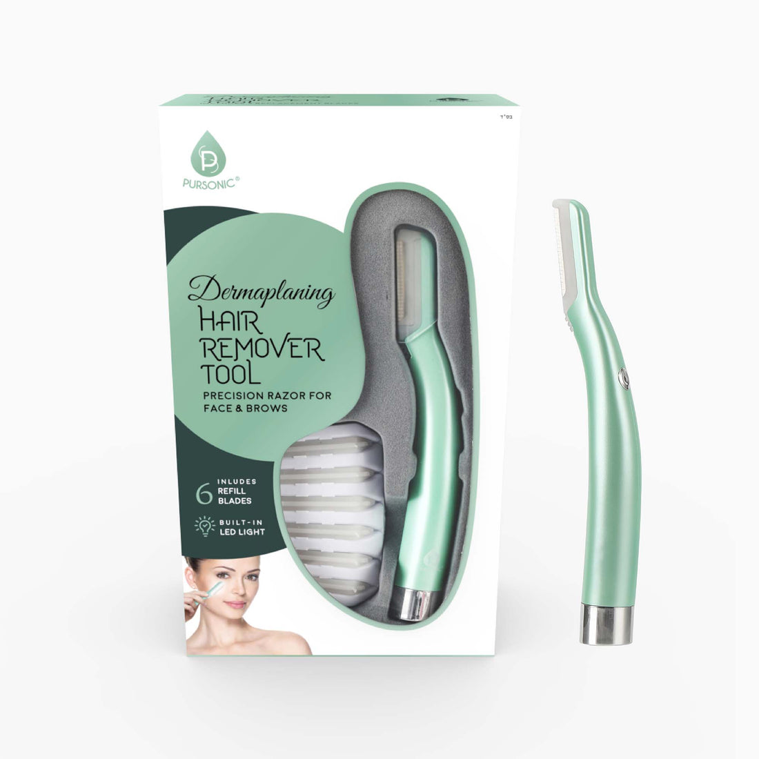 Glow & Clarity Trio: Derma Roller, Precision Dermaplaning Tool, & Pore Vacuum