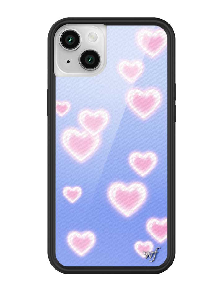 Dreamy Hearts Phone Case with Blue Background and Pink Hearts - Image 29