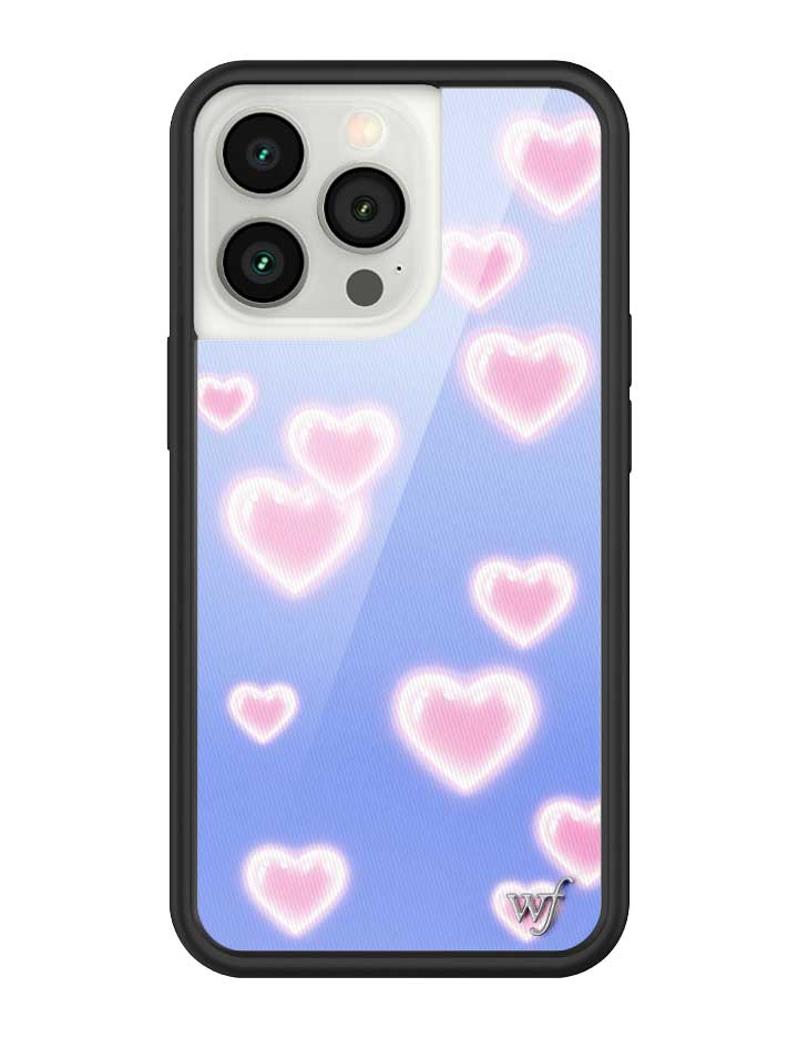 Dreamy Hearts Phone Case with Blue Background and Pink Hearts - Image 27