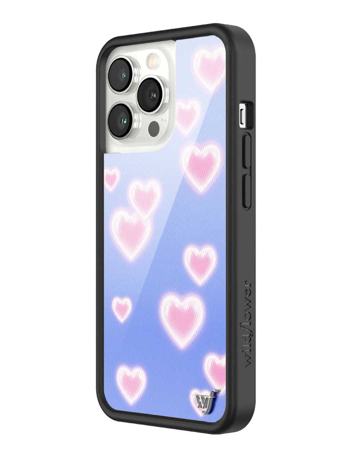 Dreamy Hearts Phone Case with Blue Background and Pink Hearts - Image 28