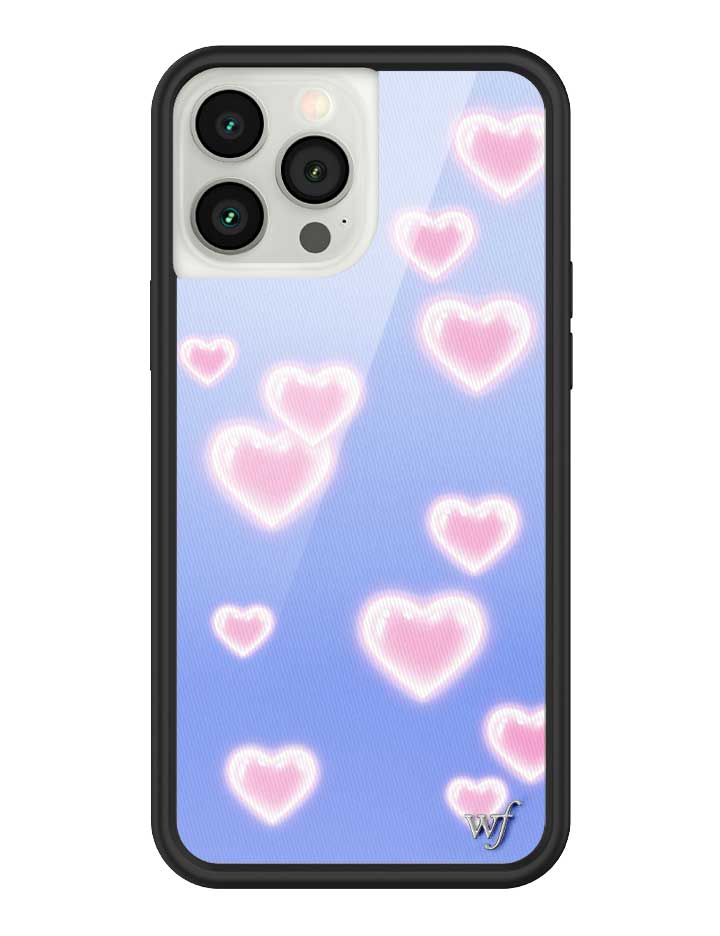 Dreamy Hearts Phone Case with Blue Background and Pink Hearts - Image 25