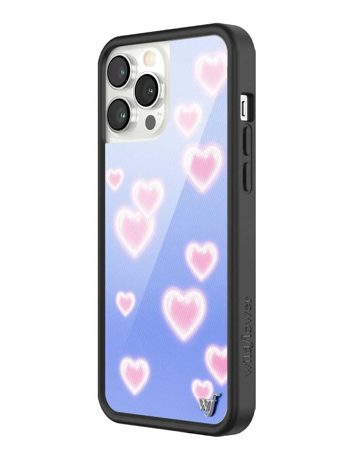 Dreamy Hearts Phone Case with Blue Background and Pink Hearts - Image 26