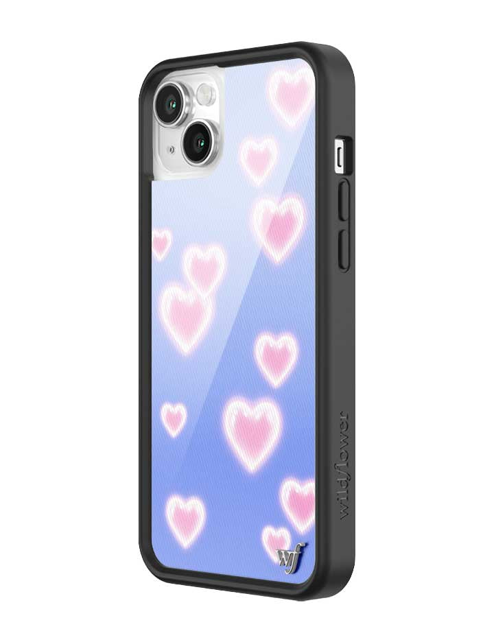 Dreamy Hearts Phone Case with Blue Background and Pink Hearts - Image 24