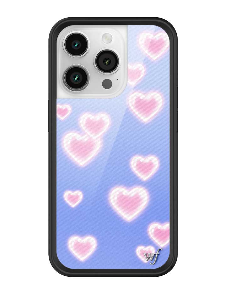 Dreamy Hearts Phone Case with Blue Background and Pink Hearts - Image 21