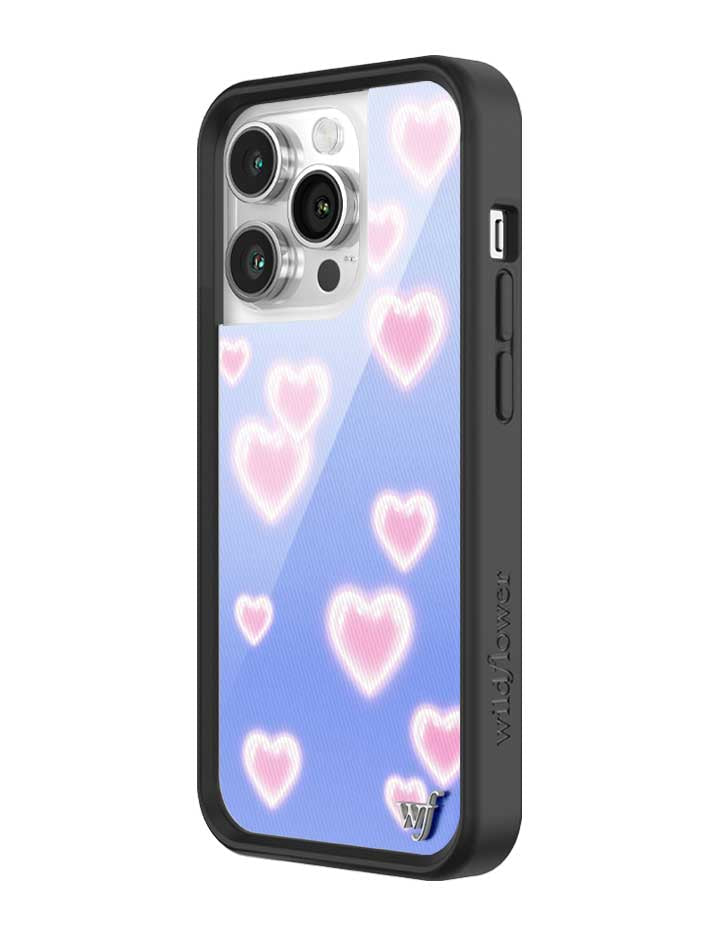 Dreamy Hearts Phone Case with Blue Background and Pink Hearts - Image 22