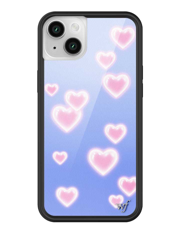 Dreamy Hearts Phone Case with Blue Background and Pink Hearts - Image 19